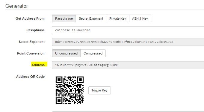 Bitcoin Private Key Qr Code Generator