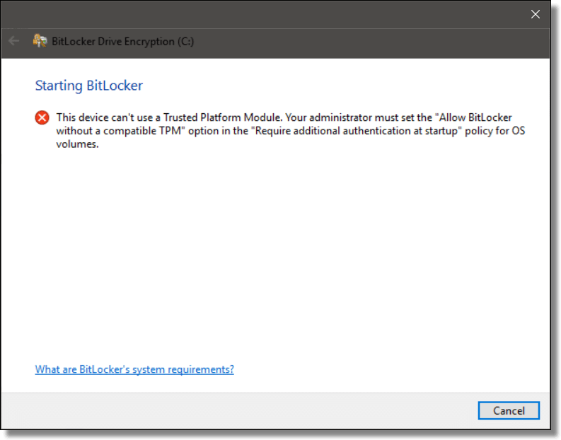 Remove bitlocker without recovery key